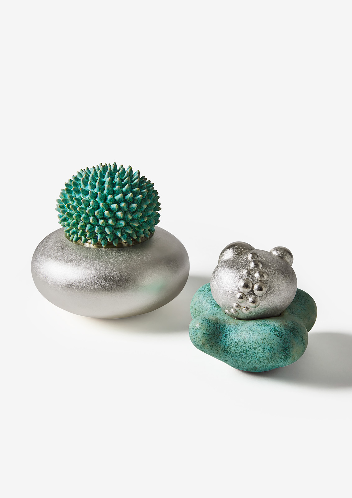 Från utställningen Uppståndelse, silver Karlheinz Sauer, keramik Elna-Karin Helgesson