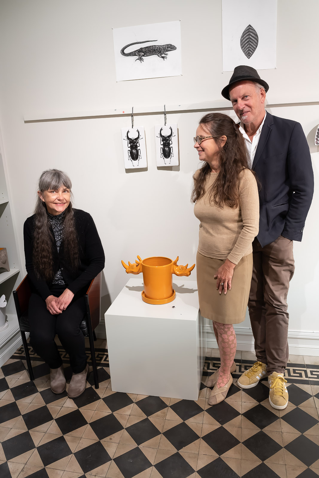 Elna-Karin, Pia Staël von Holstein och Staffan Bengtsson.