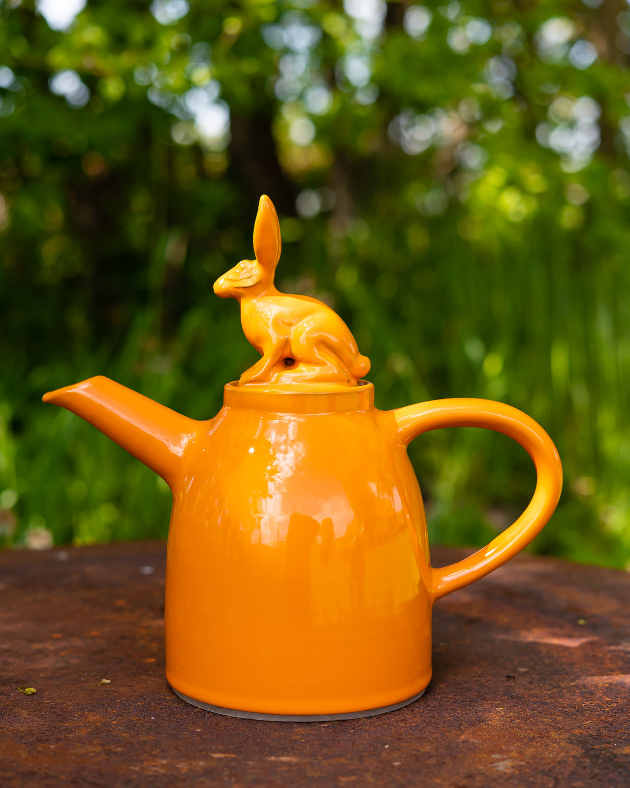 Orange tekanna med harlock av Elna-Karin