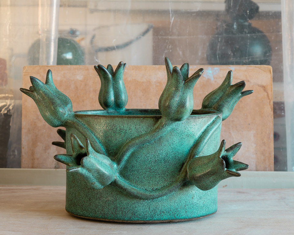 Växtkärl Tulpan, keramik av Elna-Karin Helgesson